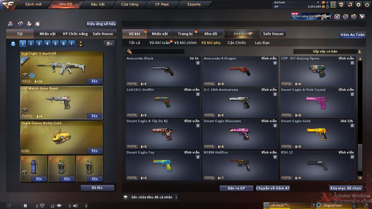 shop acc cf uy tin gia re